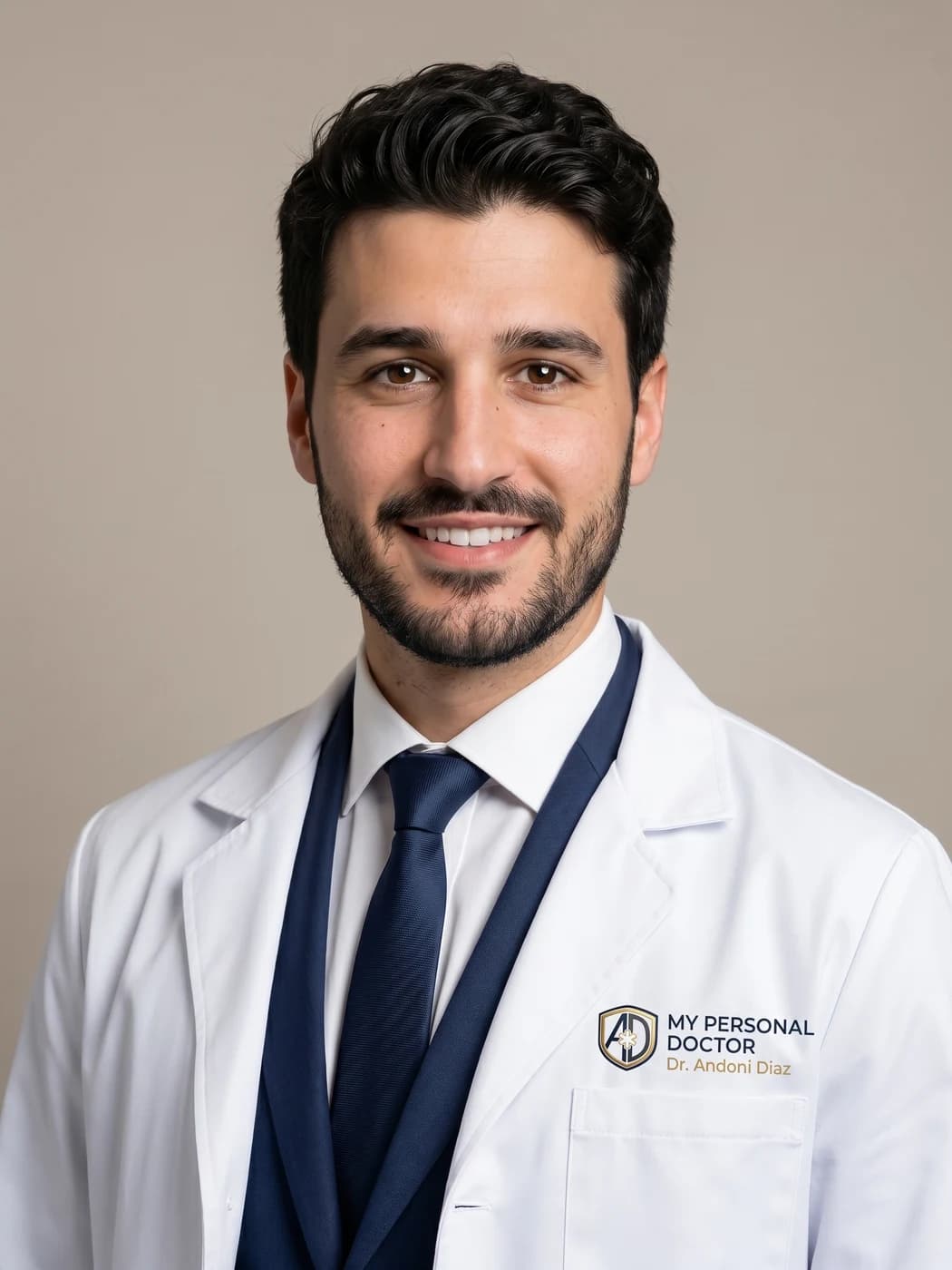 A professional portrait of Dr. Andoni Diaz.