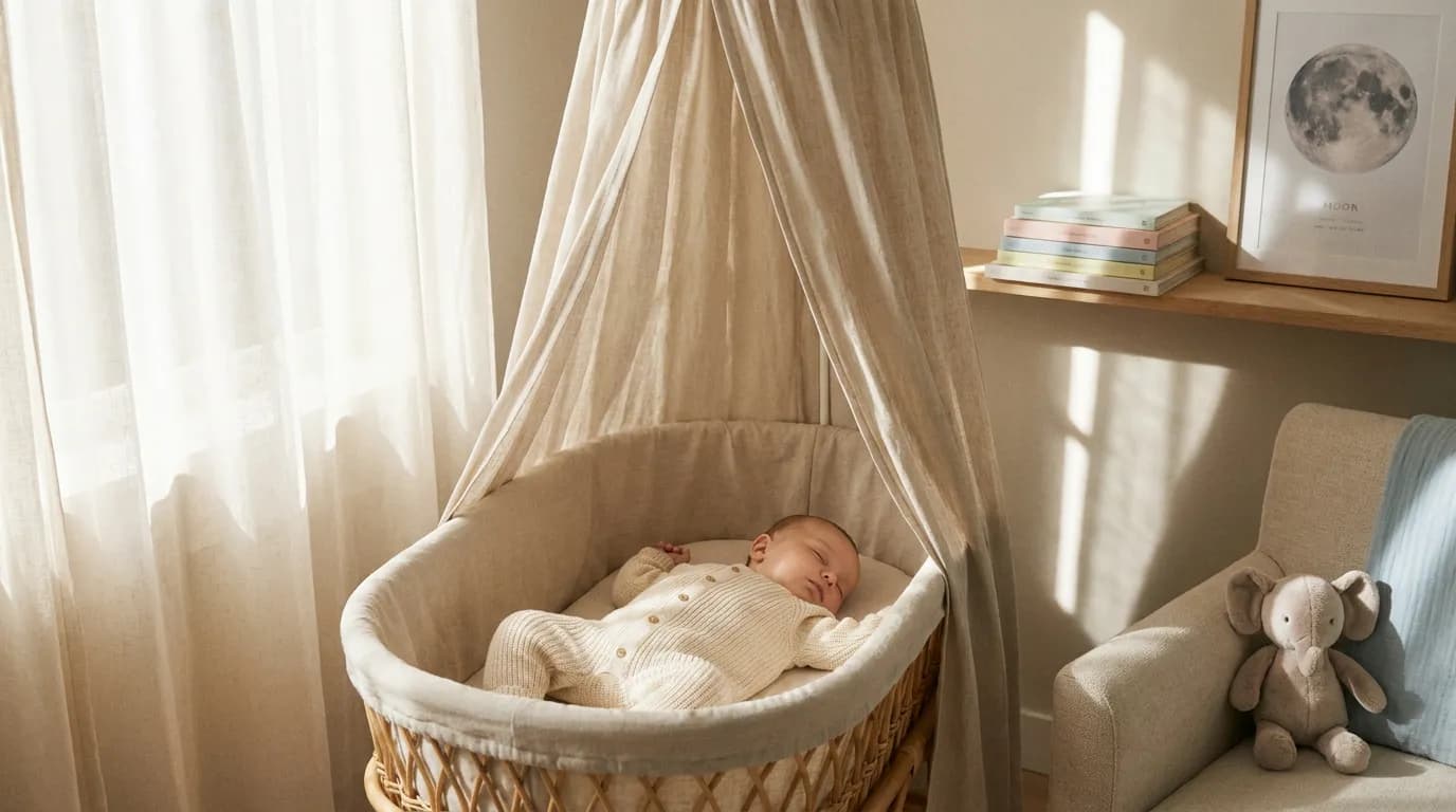 Infant sleep coaching — sleeping baby